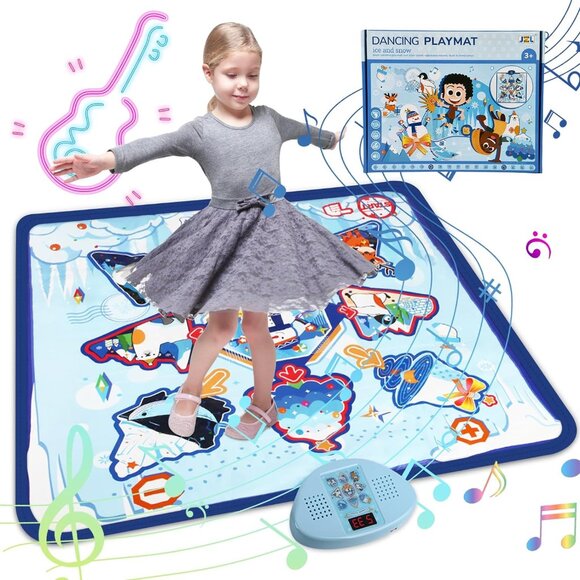 MUSICAL DANCE MAT DANCE MIXER STEP PLAY FOR KIDS 3-12 YEARS OLD - Picture 1 of 3